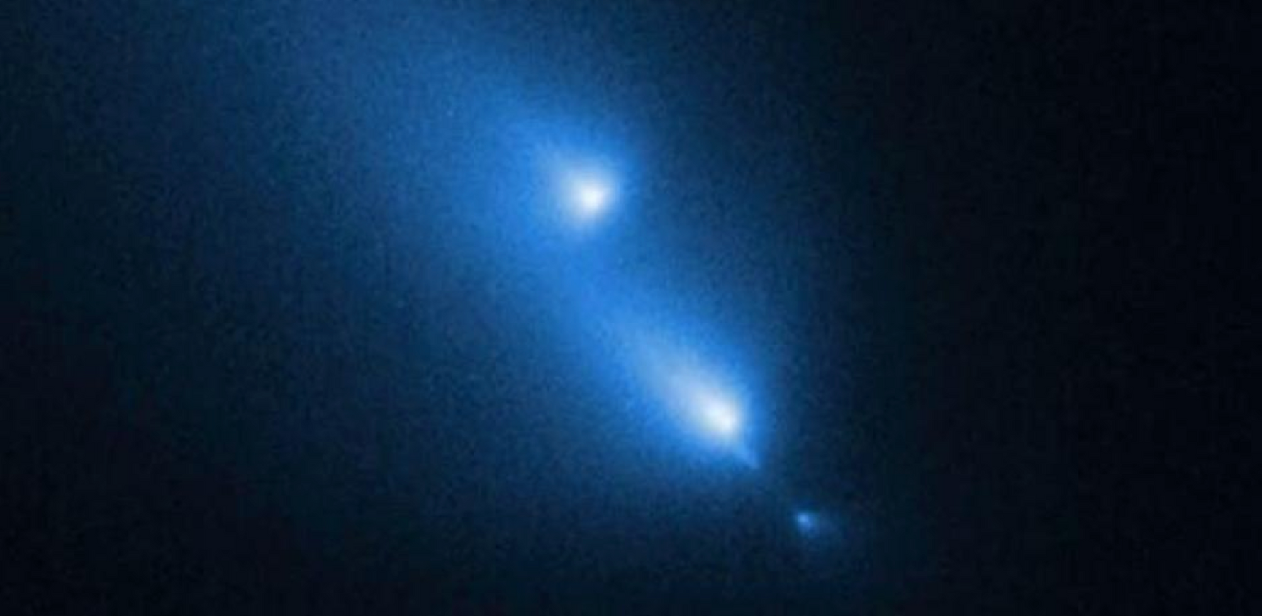 El Hubble capta por casualidad la desintegración de un cometa