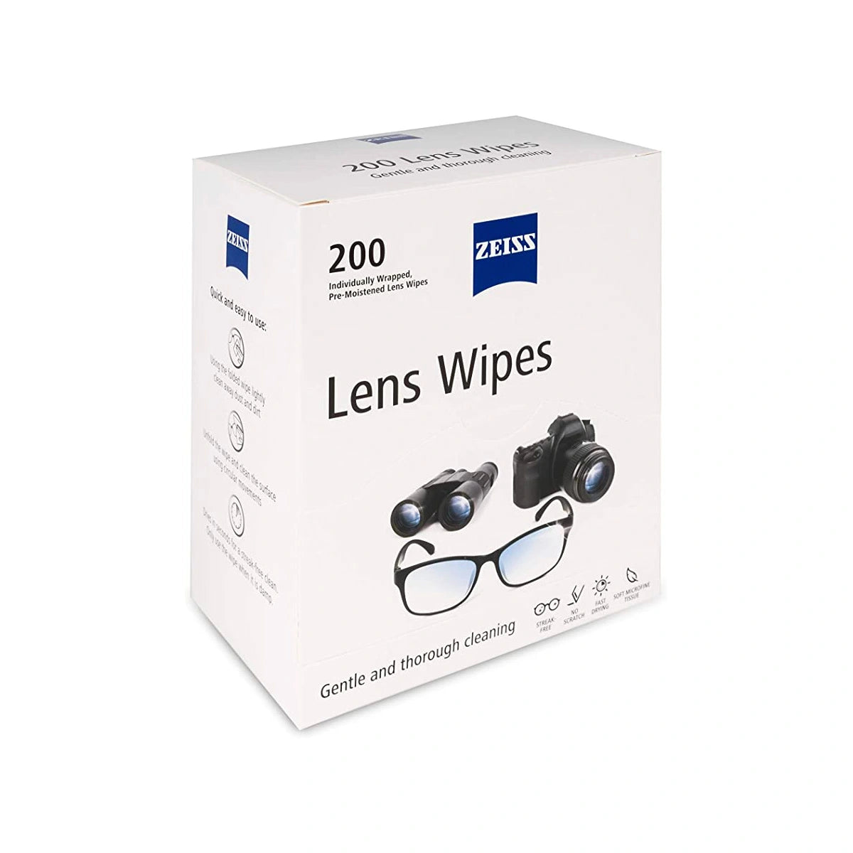 Toallas limpia lentes ZEISS 200 unidades