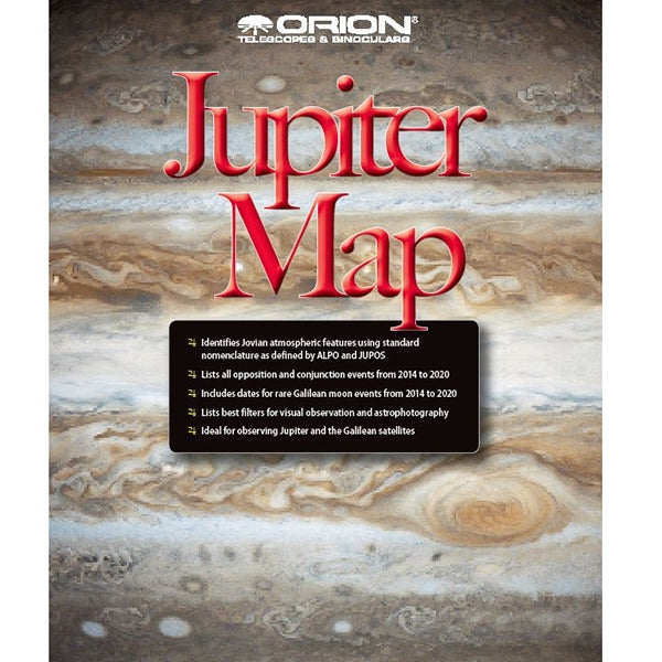 Mapa y guía de observación de Júpiter