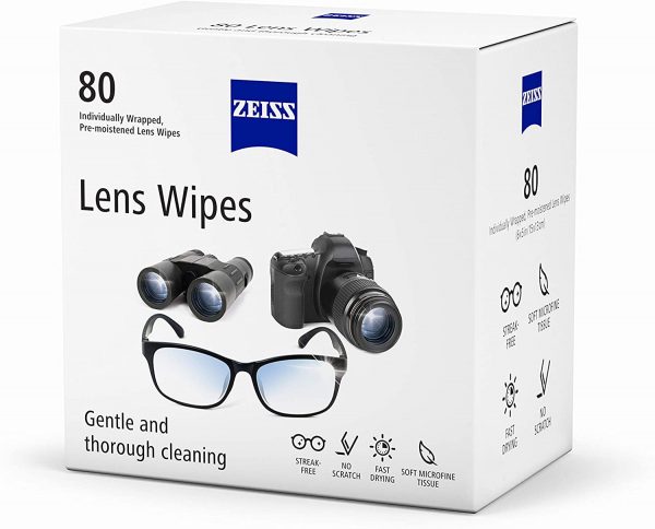 Toallas limpia lentes ZEISS 80 unidades