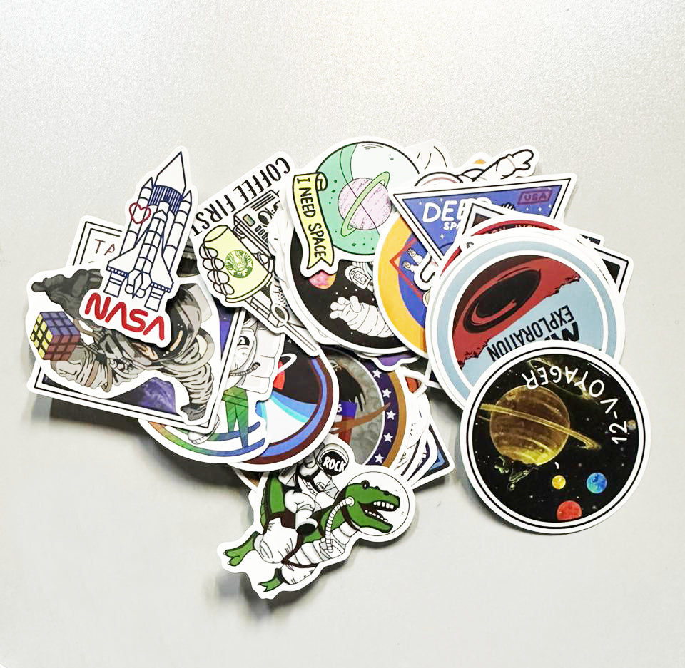 Pack de 50 Stickers Nasa y espacio